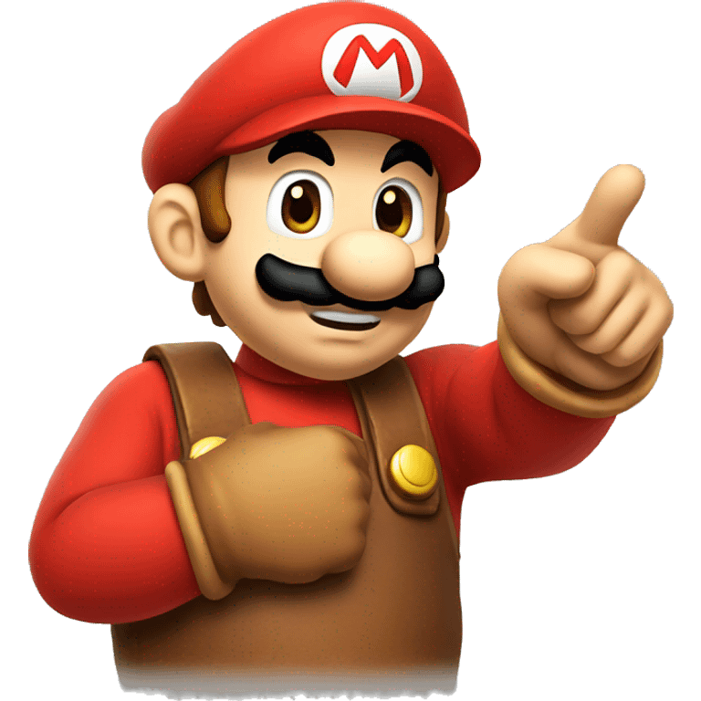 mario pointing forward emoji