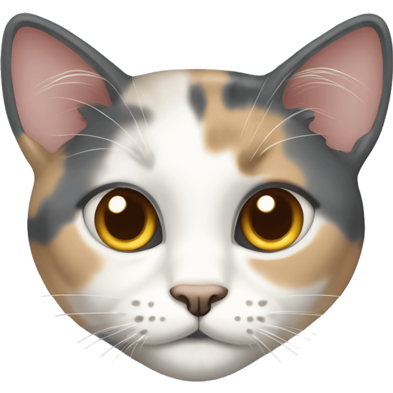 Dilute calico cat emoji