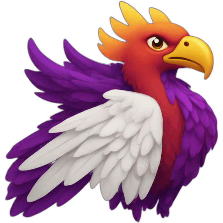 phoenix dark purple flamw emoji