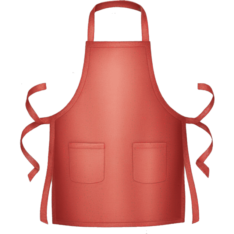 Realistic red kitchen apron. emoji