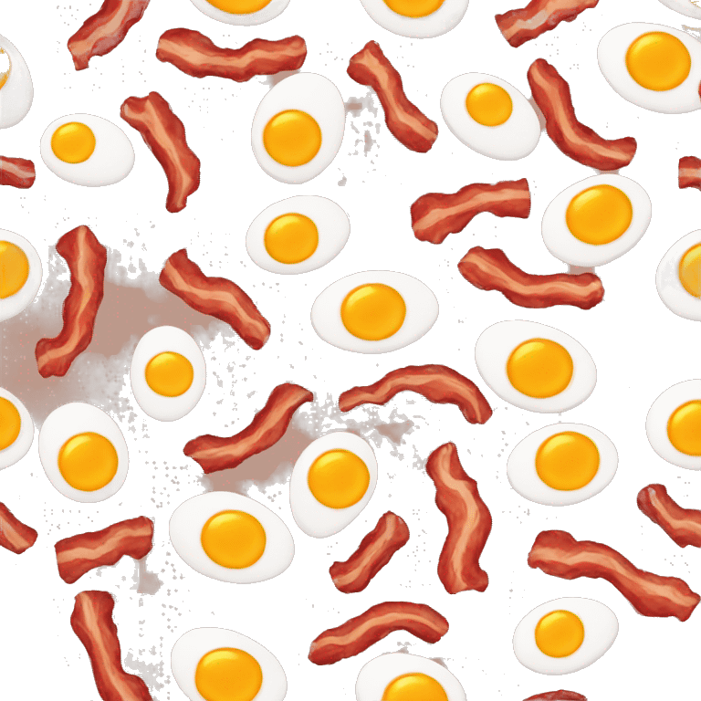 Bacon beans eggs emoji