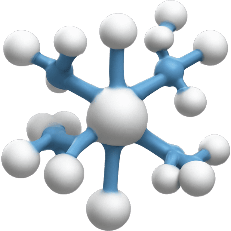 Symmetrical and simple molecule with 9 atoms emoji