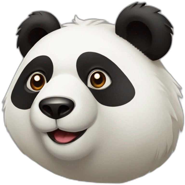 mitad buitre mitad oso panda emoji