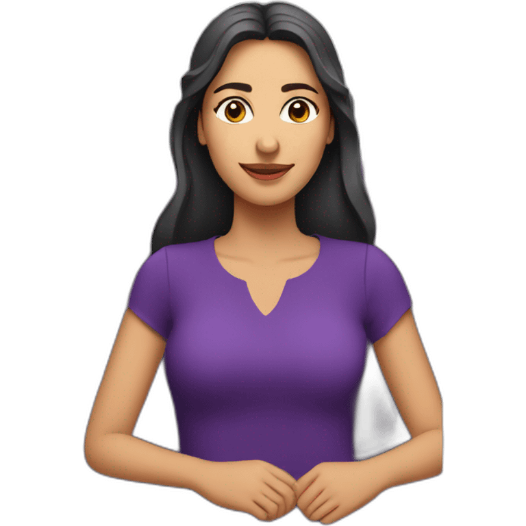 Armenian women in purple clothing in the bus emoji