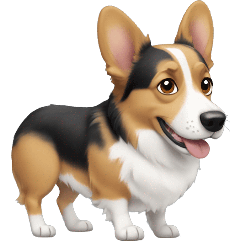 Corgi and Australian Shepard mix emoji