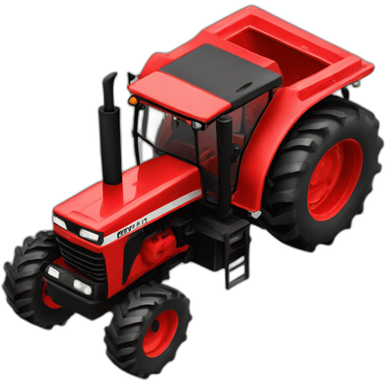 Tracteur rouge emoji