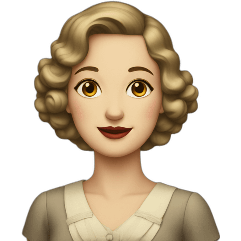 woman from 1930-s emoji