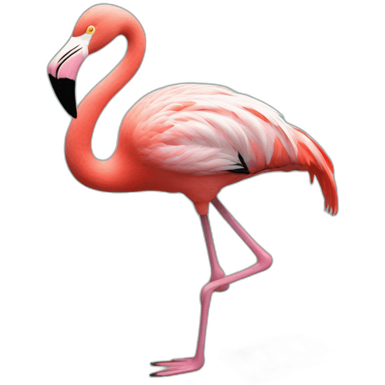 Flamingo et dollars emoji