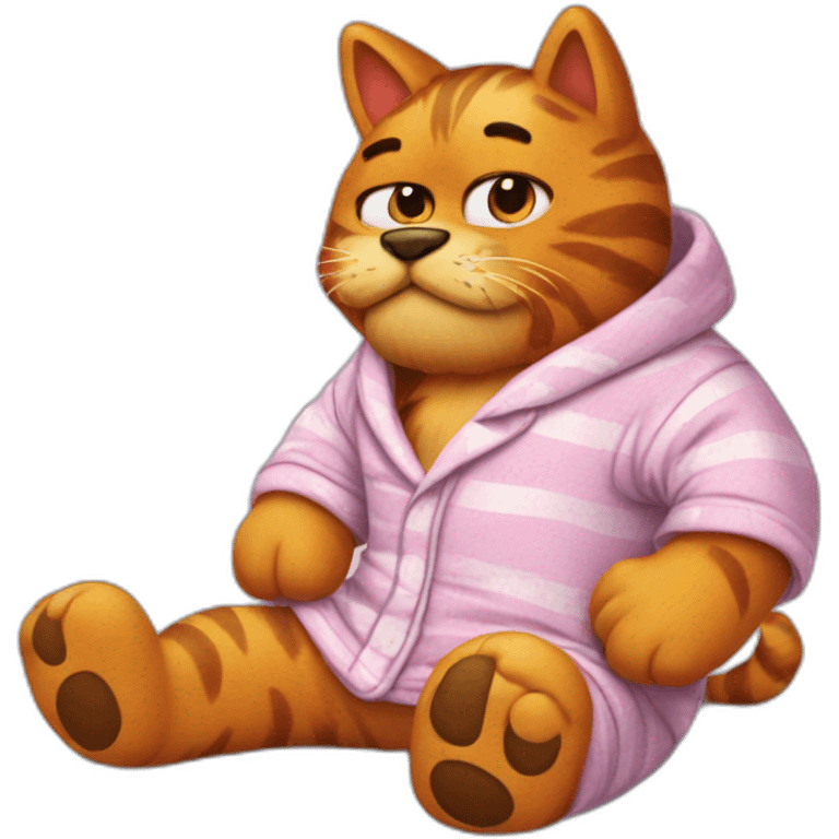 garfield in dog pyjama emoji