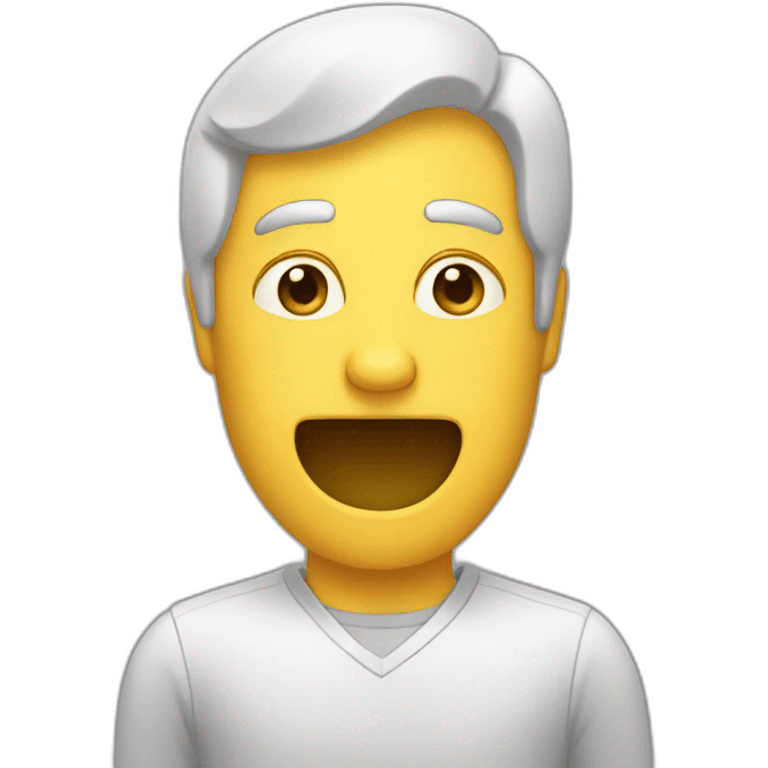 Homme téléphone emoji