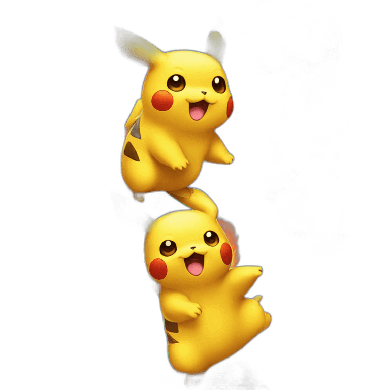 Pikachu et dracaufeu emoji