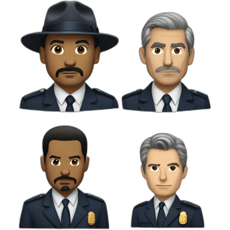 Detective fin tutuola and detective John munch law and order season 10 emoji