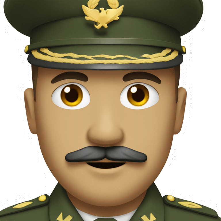 military man in uniform with a mustache  emoji