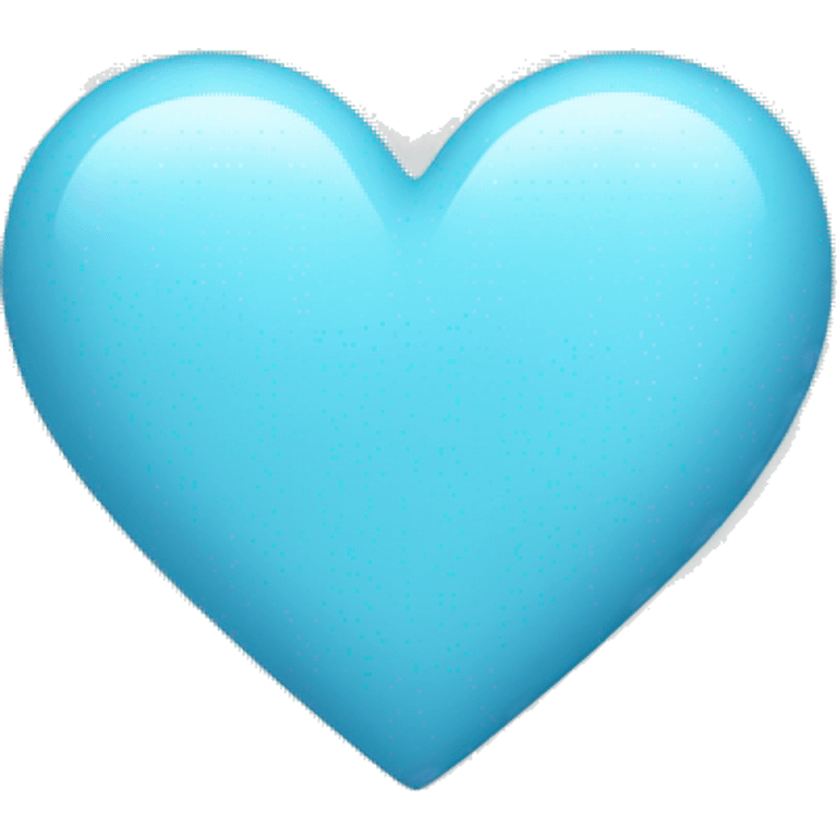 Baby blue heart emoji