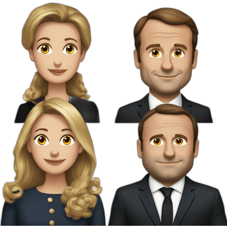 Macron et brigitte emoji