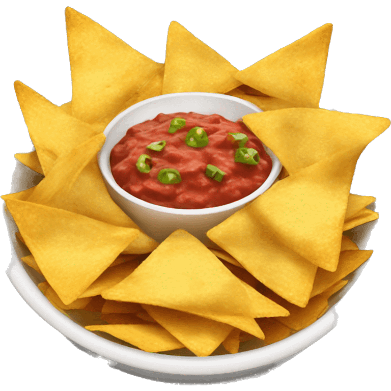 bowl of nachos without sauce emoji