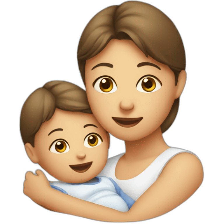 infant and mother emoji