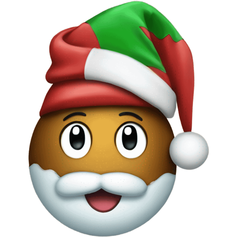 Pluto and Christmas hat  emoji