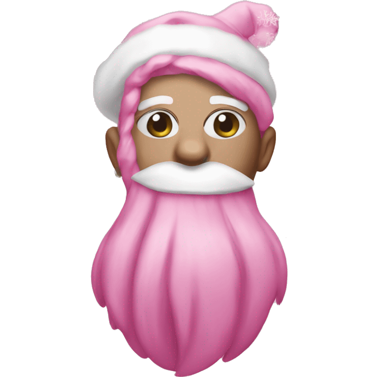 Pink Christmas emoji