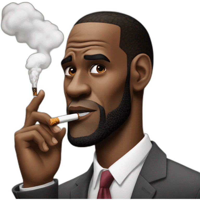 Lebron james smoking emoji