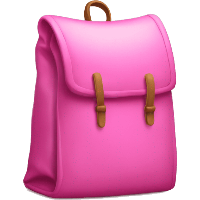 Pink book sack  emoji