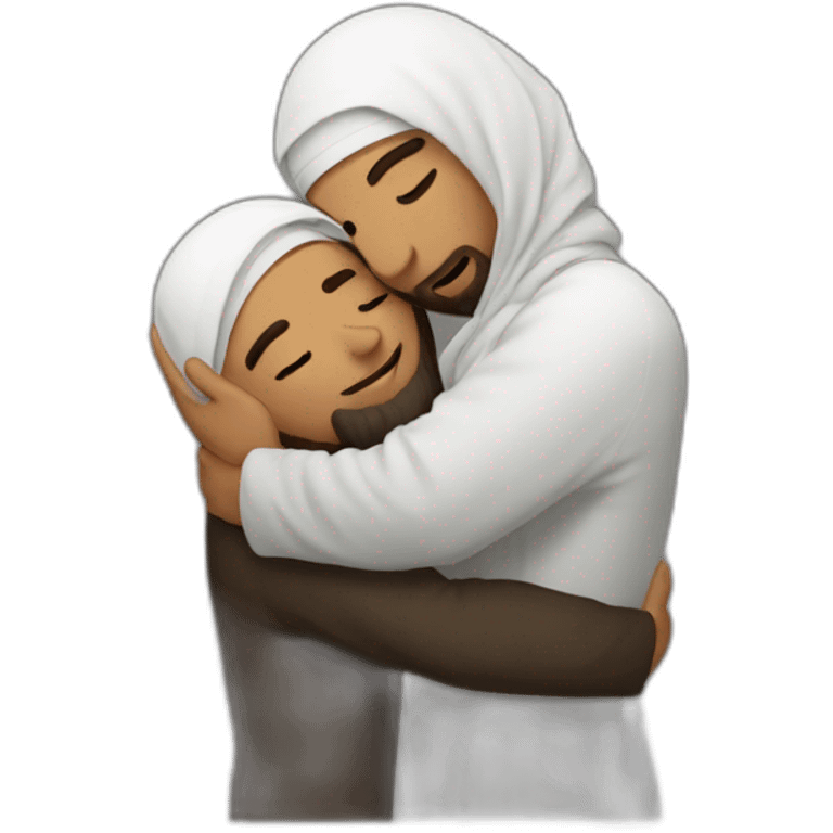 Orthodox et arab hug emoji