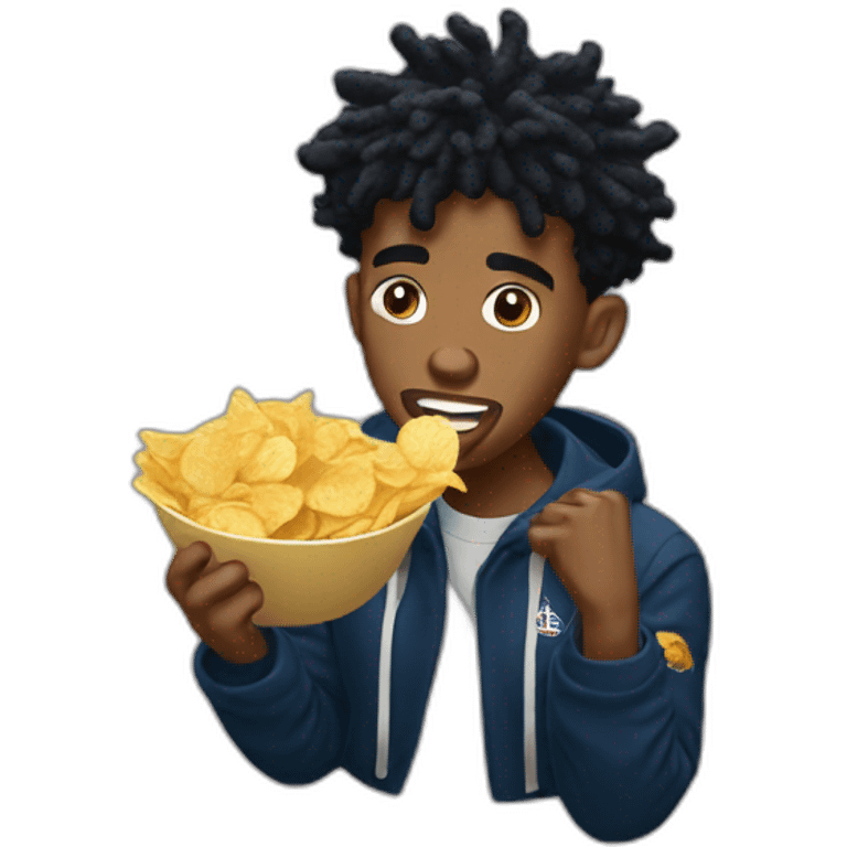 Ja Morant eating chips emoji