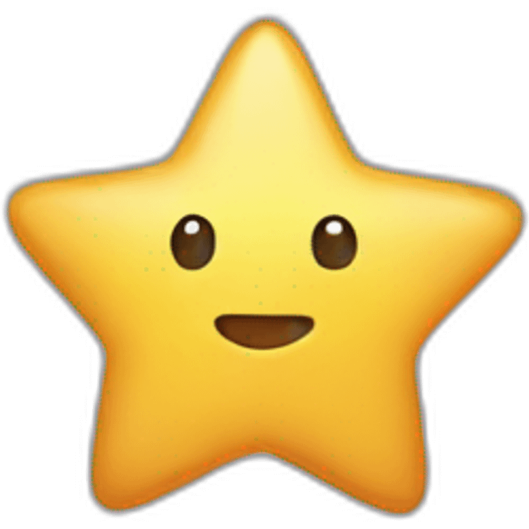 a tiny star emoji