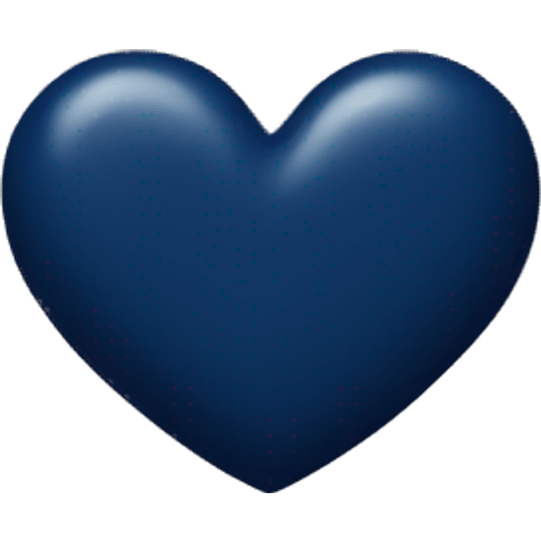 Navy blue heart emoji