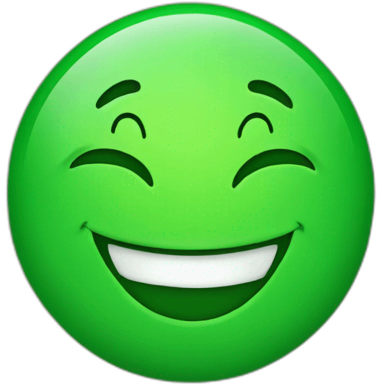 green emoji happy face emoji