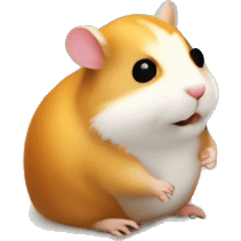 hamster in hotel minimalista con piscina relax emoji