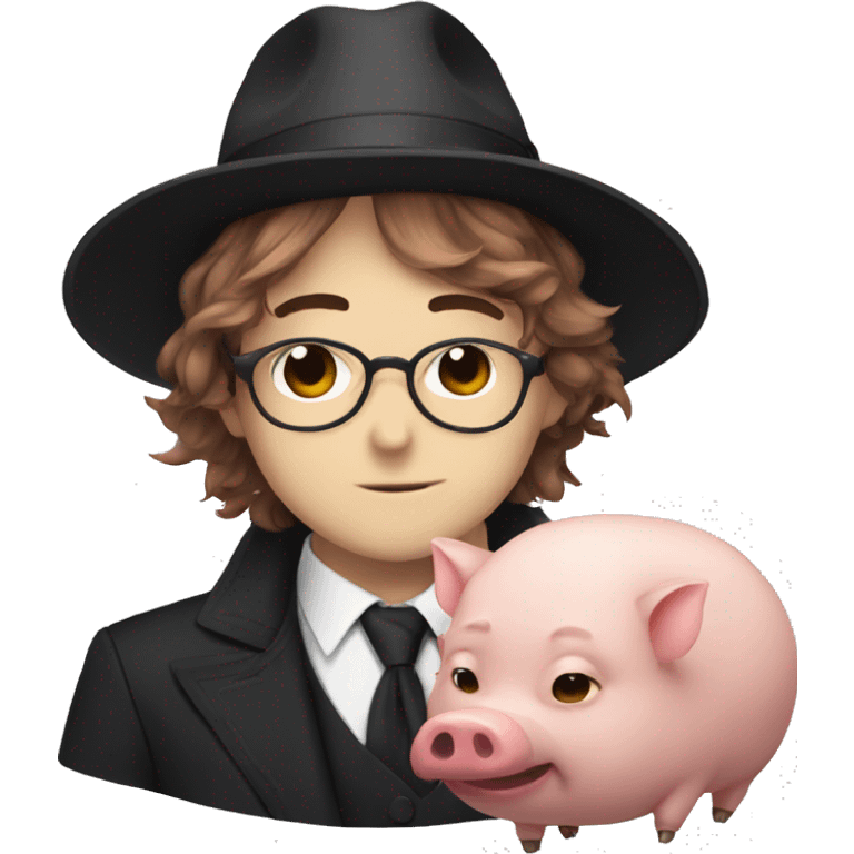 chuuya with a hog emoji