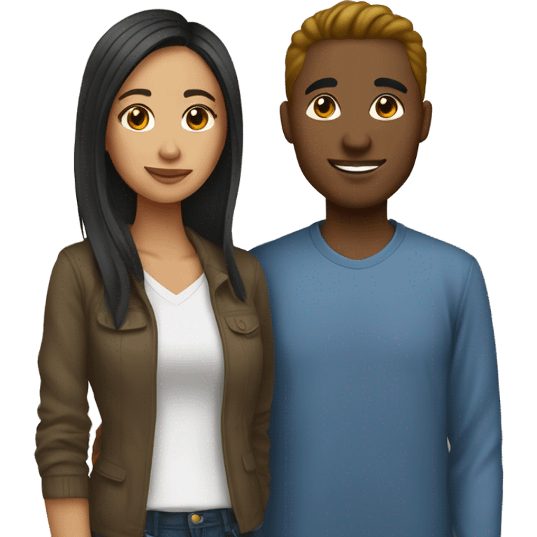 dating couple cameroonian and filipino emoji