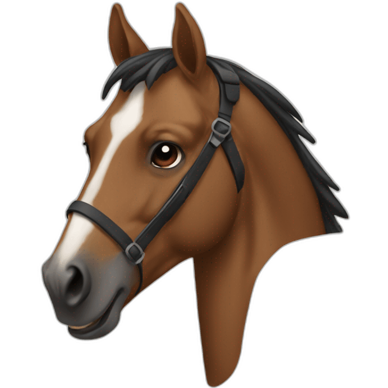 Horse morphed gunny emoji