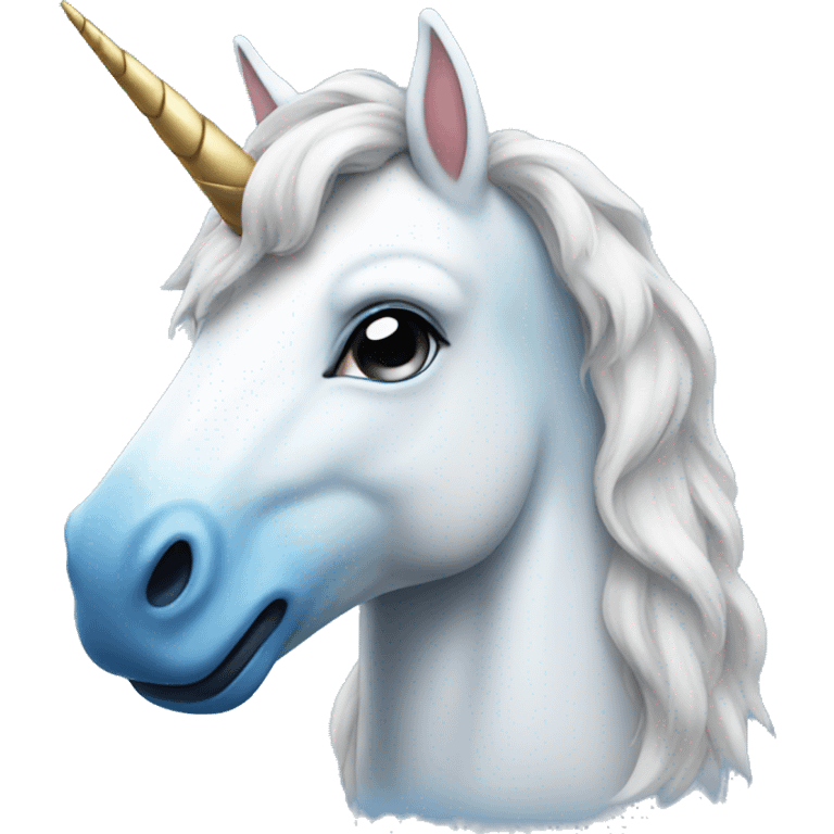 unicorn with blue nose  emoji