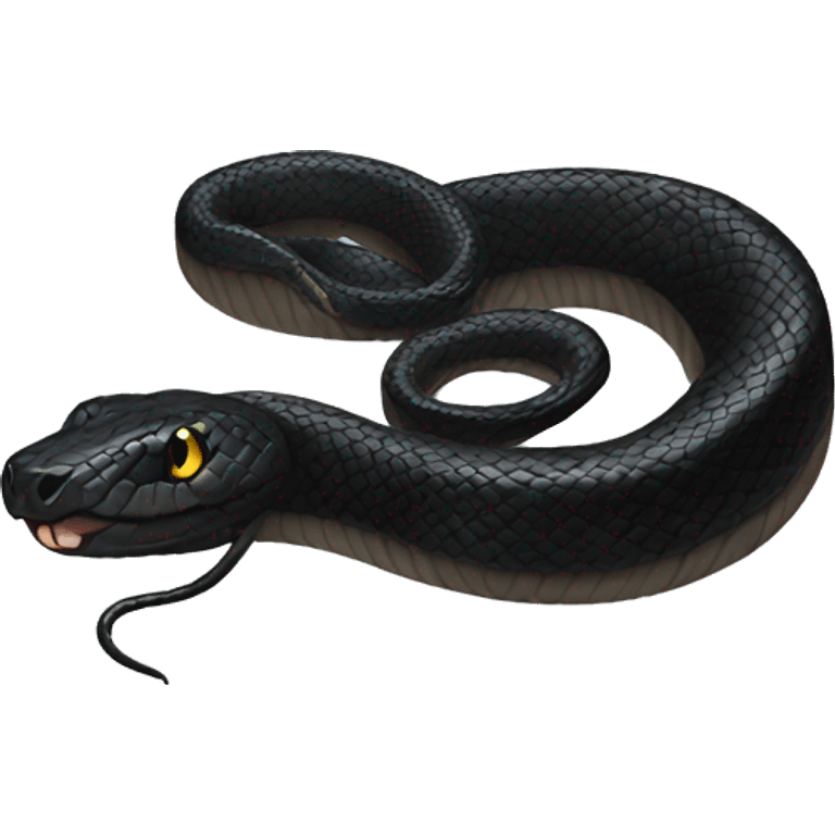 Black snake  emoji