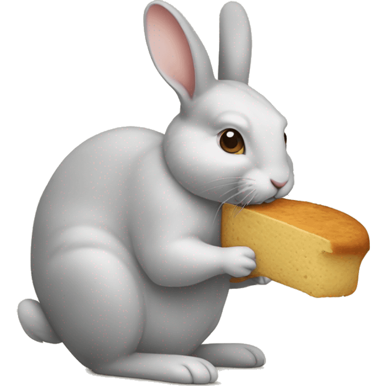 lapin qui mange une souris  emoji