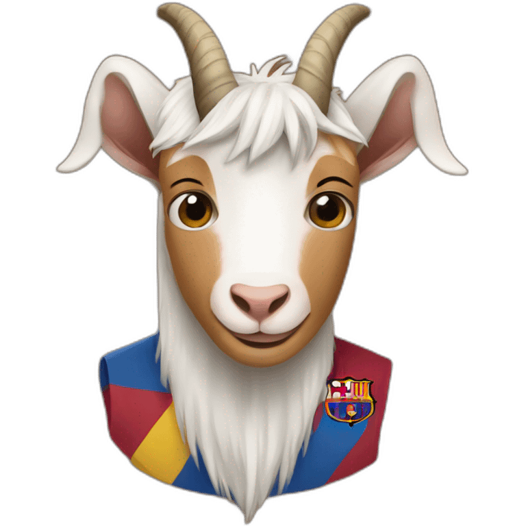 Messi on a goat emoji