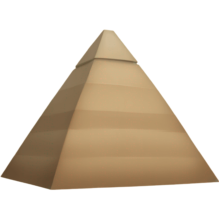 Pyramid with legs and arms emoji