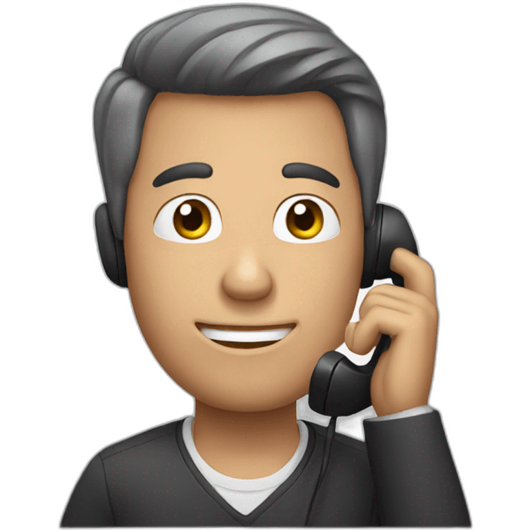 man talking on the phone emoji