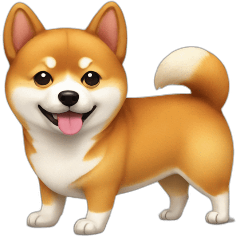 shiba and corgi emoji