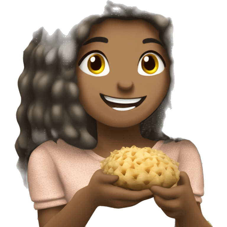 Veronica the hedgehog eats chupachuppas and is happy  emoji