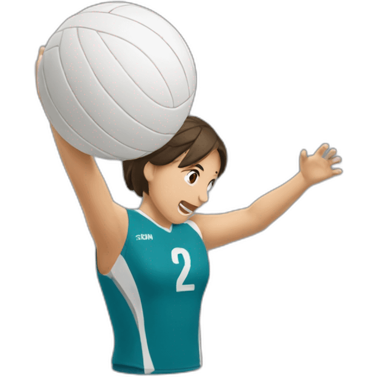 passionate about volleyball emoji