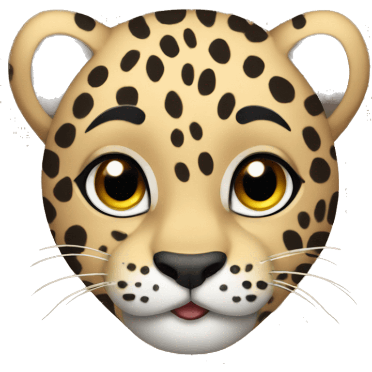 cute leopard emoji