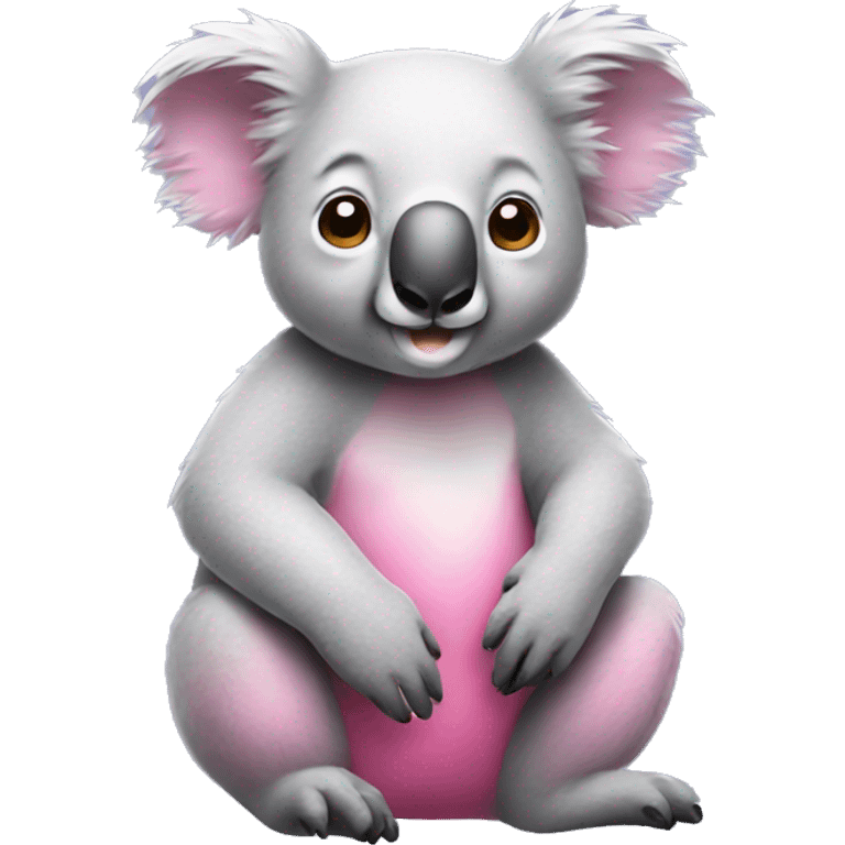 Koala emoji but pink emoji