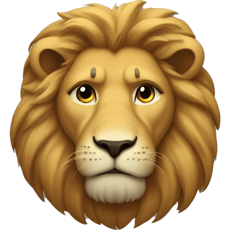 Sad lion emoji