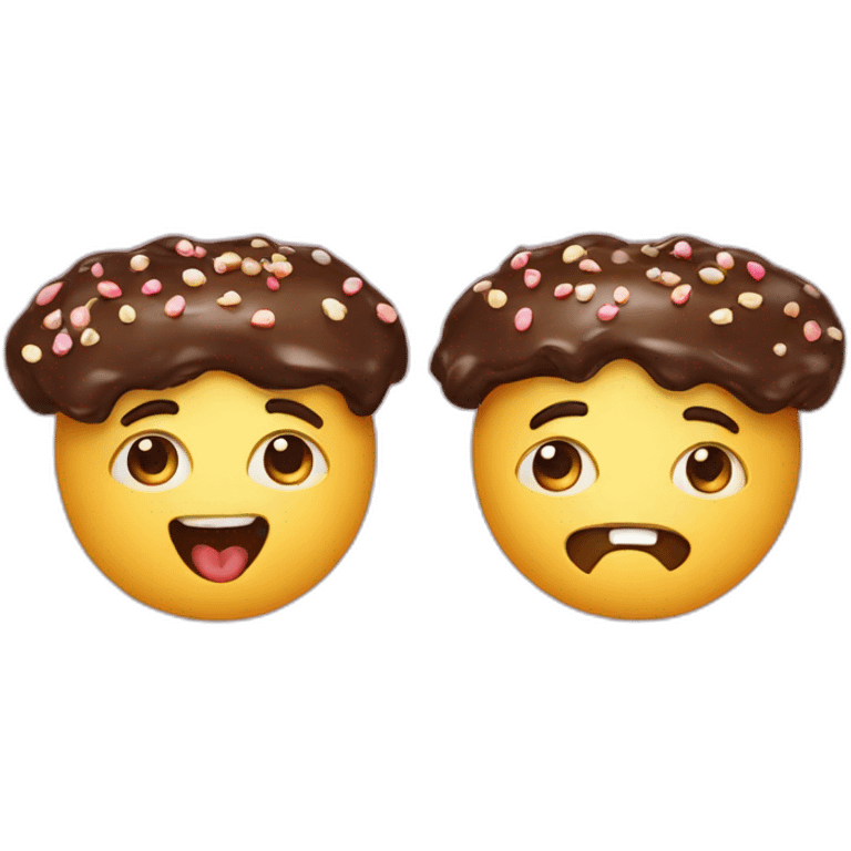 Two big melow cakes emoji