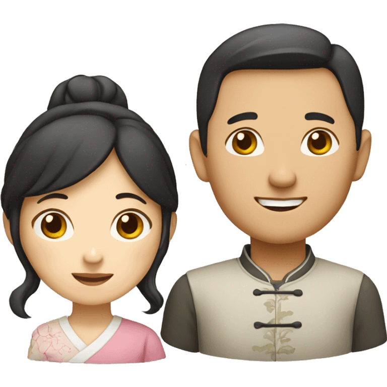 Chinese husband and wife emoji