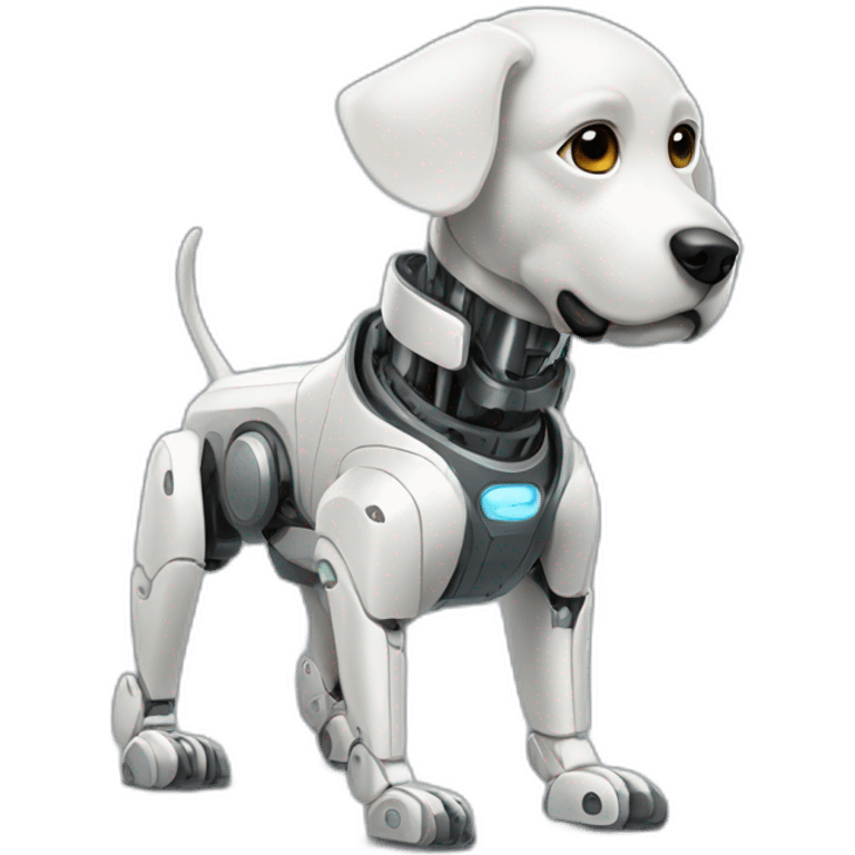 Robotic dog emoji