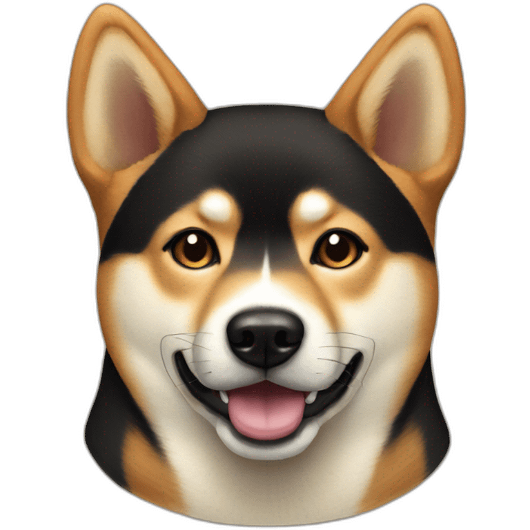 Black and tan Shiba inu emoji